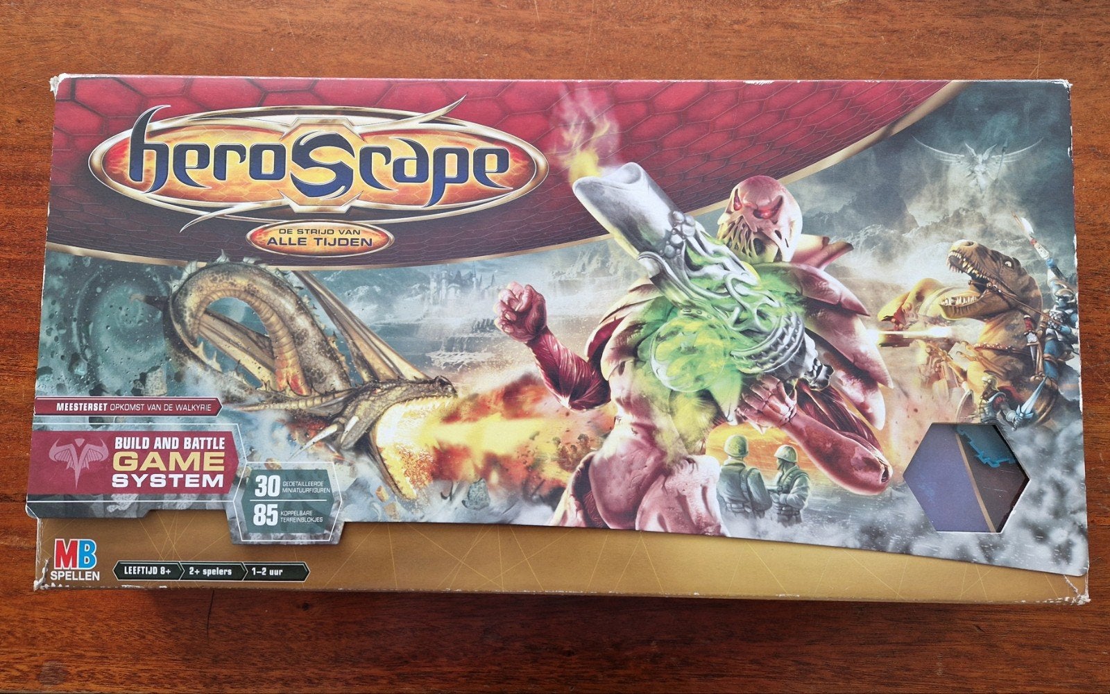 HeroScape Master Set Rise of the Valkyrie bordspel NL, 2004., Hobby en Vrije tijd, Een of twee spelers, Ophalen of Verzenden, Gebruikt