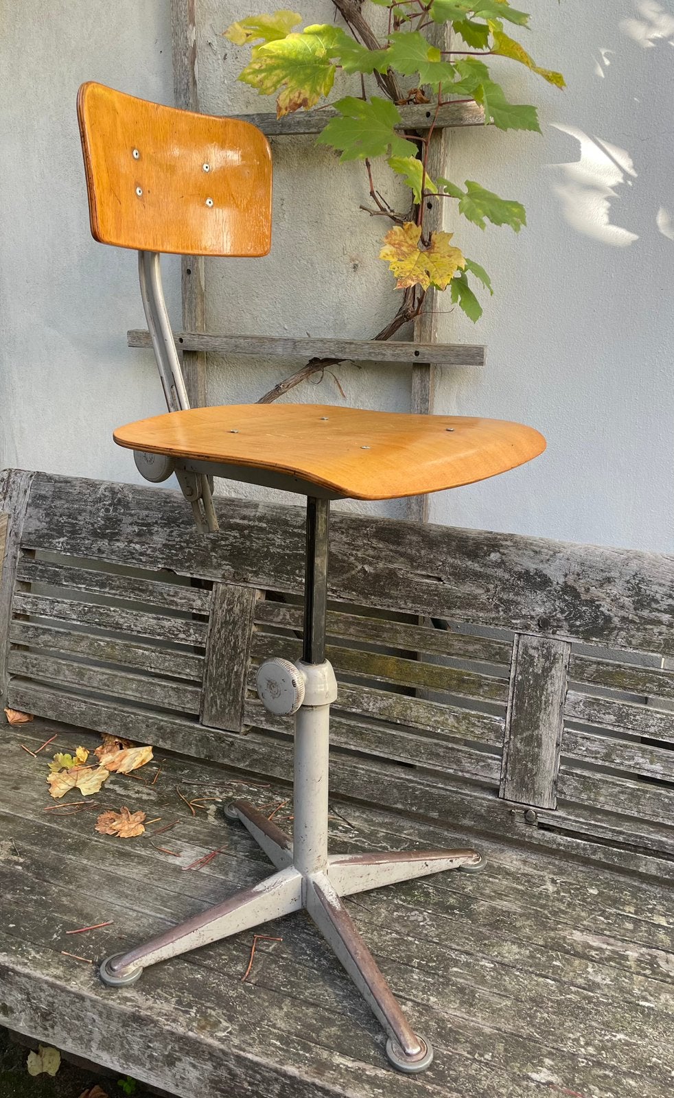 Vintage Ahrend de Cirkel bureaustoel, Ophalen, Gebruikt, Hout