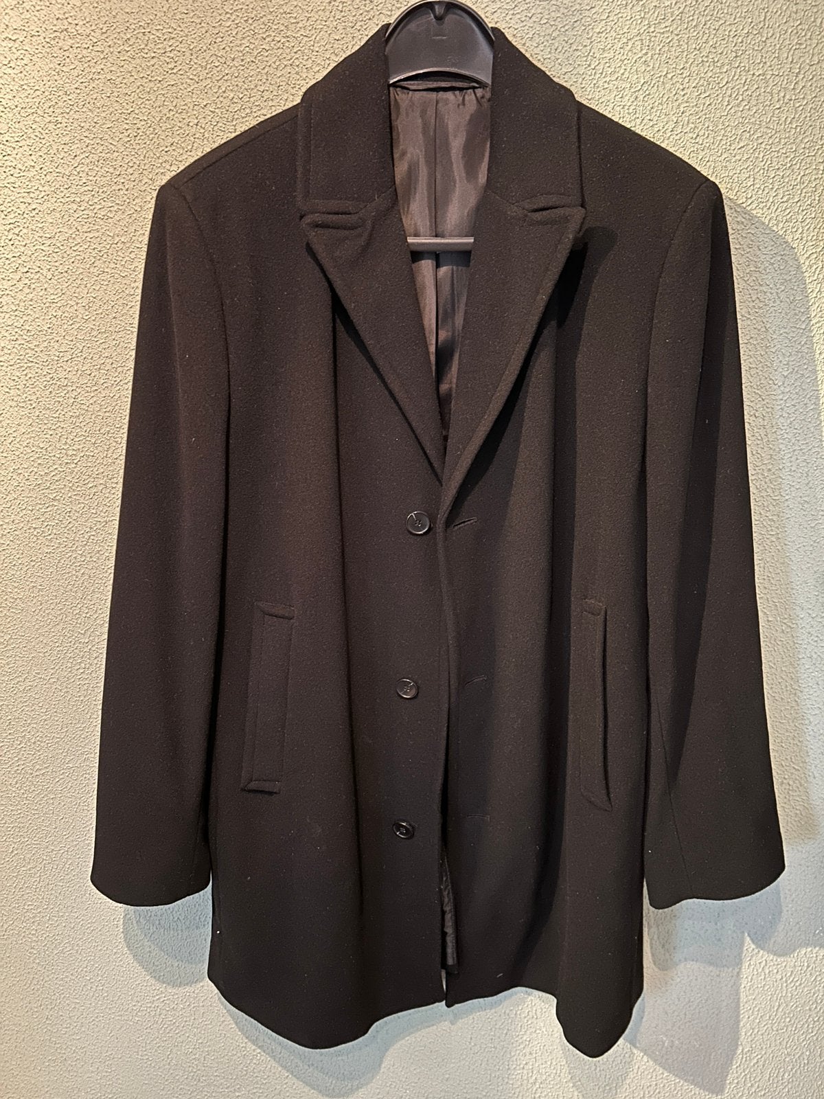 Jas heren 58 nette overjas nieuw, Ophalen of Verzenden, Zo goed als nieuw, Maat 56/58 (XL), Zwart