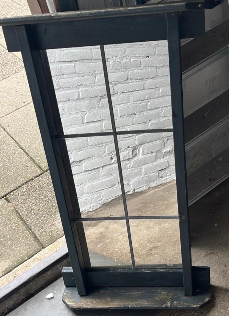 Decoratieve Tuin Spiegel met Raamwerk, Tuin en Terras, Tuinwanddecoratie, Ophalen, Gebruikt