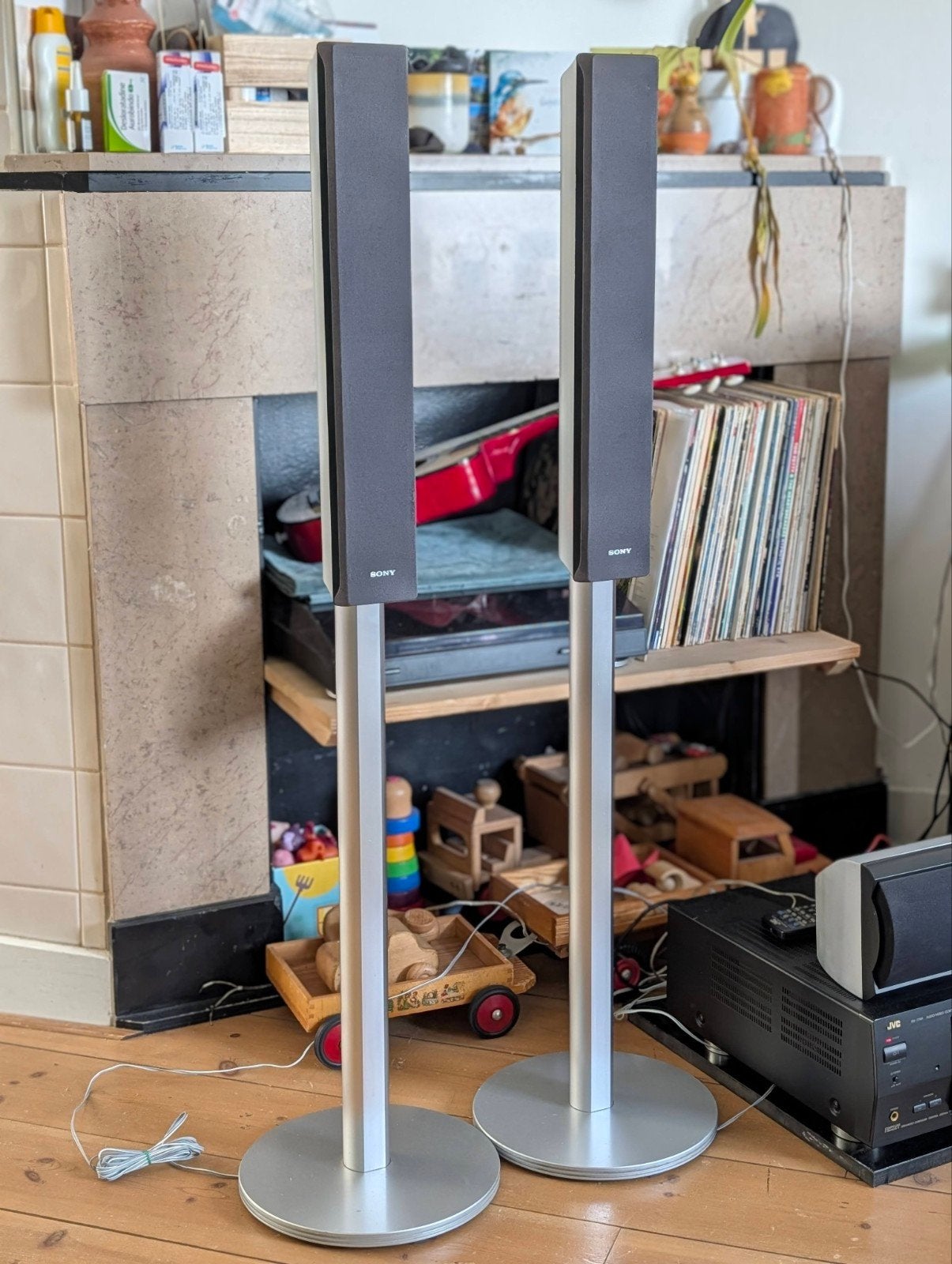 Sony zuilspeakers (set van 2) – SS-MSP800B & SS-MSF800, Audio, Tv en Foto, Ophalen, Gebruikt, 60 tot 120 watt, Sony