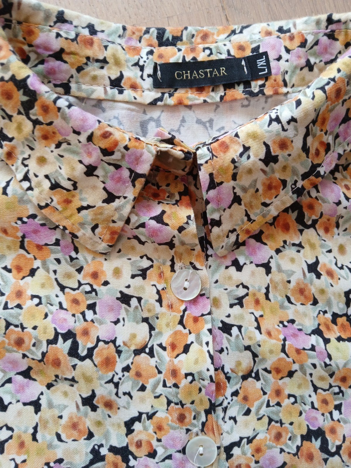 Fris gekleurde Chastar jurk, maat L-XL, Kleding | Dames, Chastar, Ophalen of Verzenden, Zo goed als nieuw, Knielengte