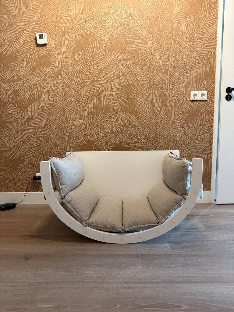 FitWood Speelboog Wit met Kussen, Kinderen en Baby's, Speelgoed | Houten speelgoed, Ophalen, Zo goed als nieuw, Overige typen