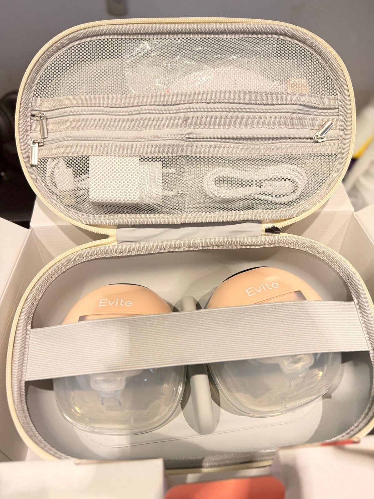 Borstkolf Evite, draadloos/handsfree, Kinderen en Baby's, Babyvoeding en Toebehoren, Ophalen, Zo goed als nieuw, Borstkolf