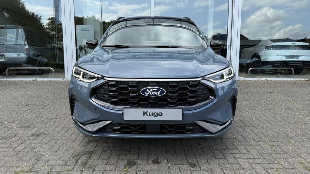 Ford Kuga 2.5 PHEV BlueCruise Edition | Handsfree rijden | 3, Auto's, Ford, 14 kWh, 4 cilinders, Blauw, Leder en Stof