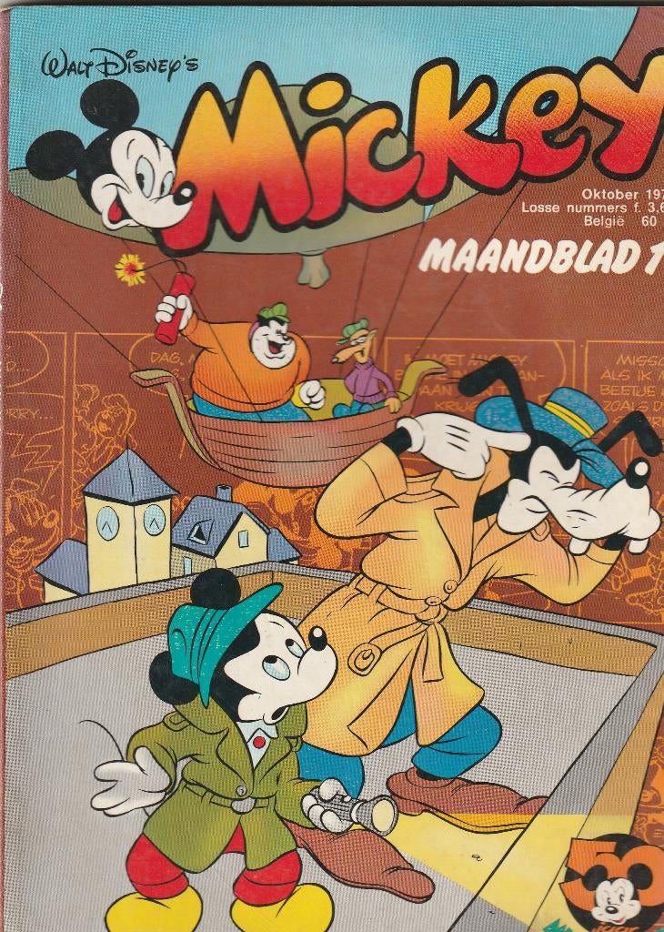 Mickey maandblad oktober 1978, Boeken, Eén stripboek, Ophalen of Verzenden, Gelezen
