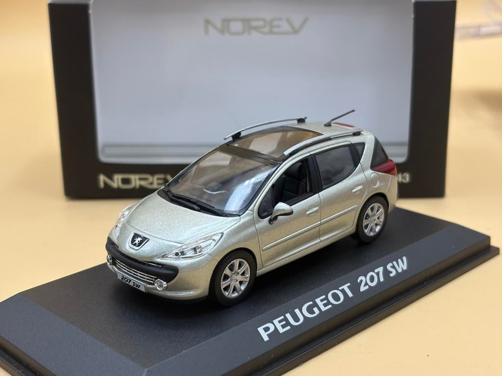 Peugeot 207 SW 1:43 Norev, Ophalen of Verzenden, Zo goed als nieuw, Auto, Norev
