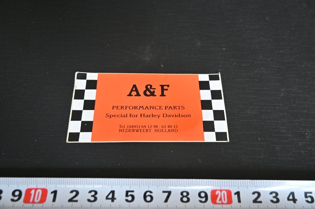sticker Nederweert A&F Performance Part HARLEY DAVIDSON, Ophalen, Zo goed als nieuw
