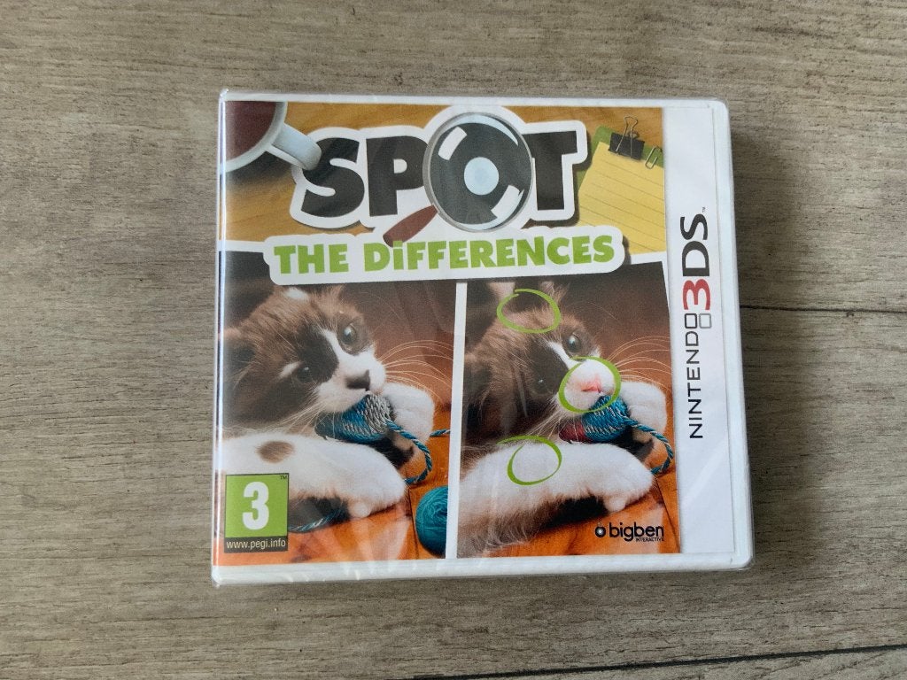 NIEUW & GESEALD Spot the Differences Nintendo 3ds, Spelcomputers en Games, Games | Nintendo 2DS en 3DS, Avontuur en Actie, 1 speler
