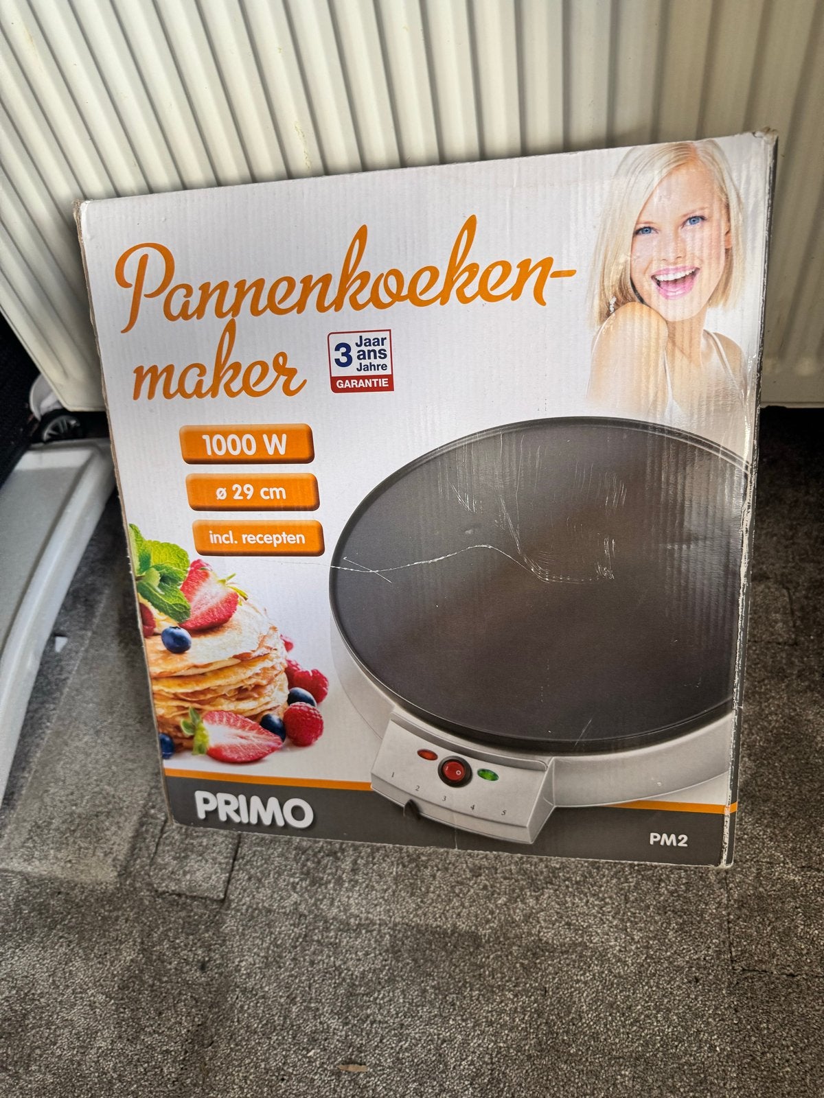 Primo Pannenkoekenmaker PM2 - 1000W, Ø 29 cm, Ophalen, Zo goed als nieuw