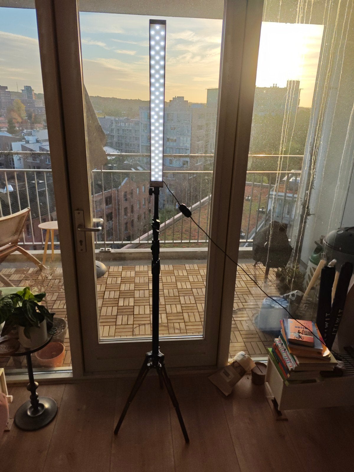 2x LED Studiolamp met Statief en Draagtas - voor Foto/Video, Ophalen, Zo goed als nieuw, Dimbaar, Overige merken