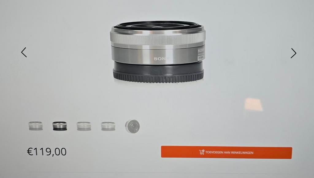Sony E Sony E 16mm f/2.8, Ophalen of Verzenden, Zo goed als nieuw, Groothoeklens, Zoom