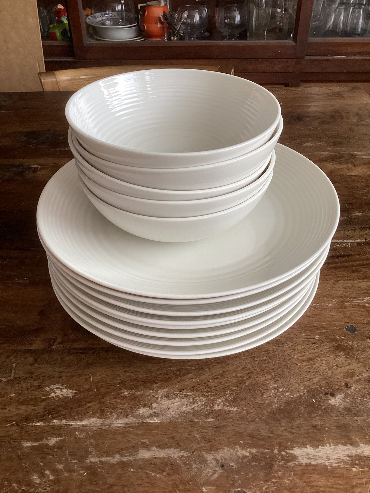 Royal Doulton 9 borden en 5 schaaltjes Maze, Gordon Ramsey., Huis en Inrichting, Ophalen, Gebruikt