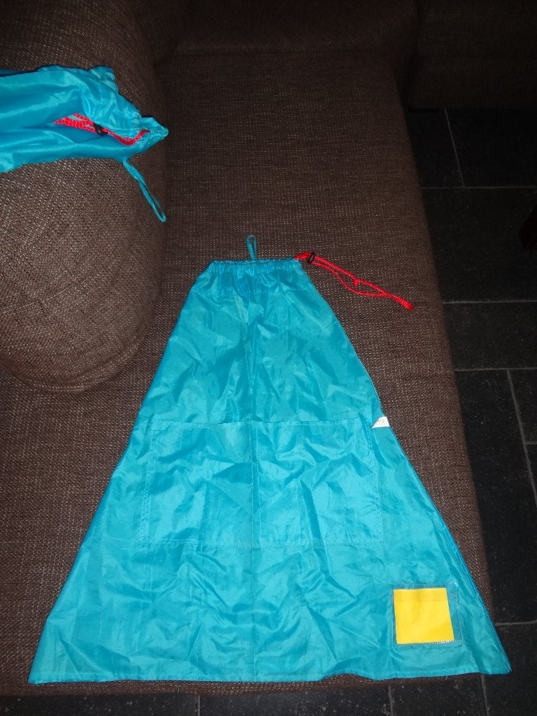 1 LUIZENCAPE, blauw voor over de jas., Ophalen of Verzenden, Zo goed als nieuw, Jongen of Meisje