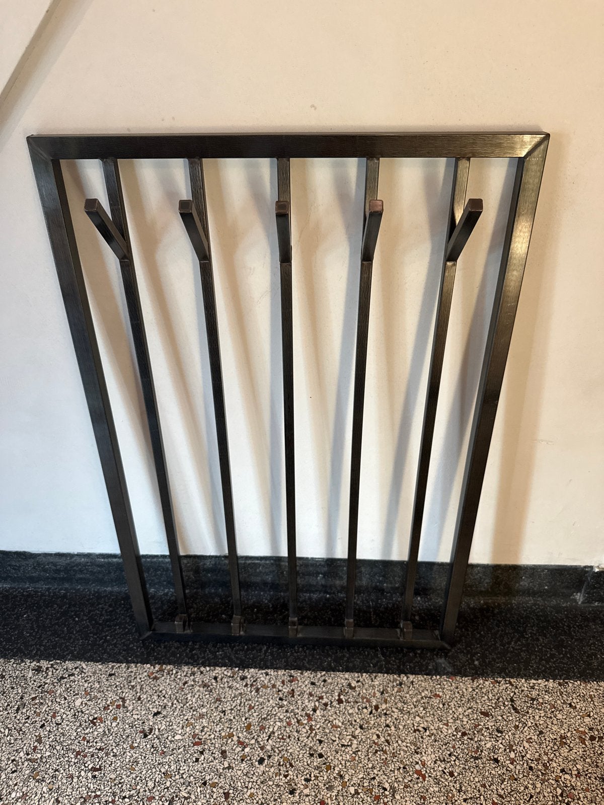 Metalen wandkapstok 60x90cm met 5 haken hoog en 5 laag, Zo goed als nieuw, Minder dan 100 cm, Metaal, Ophalen