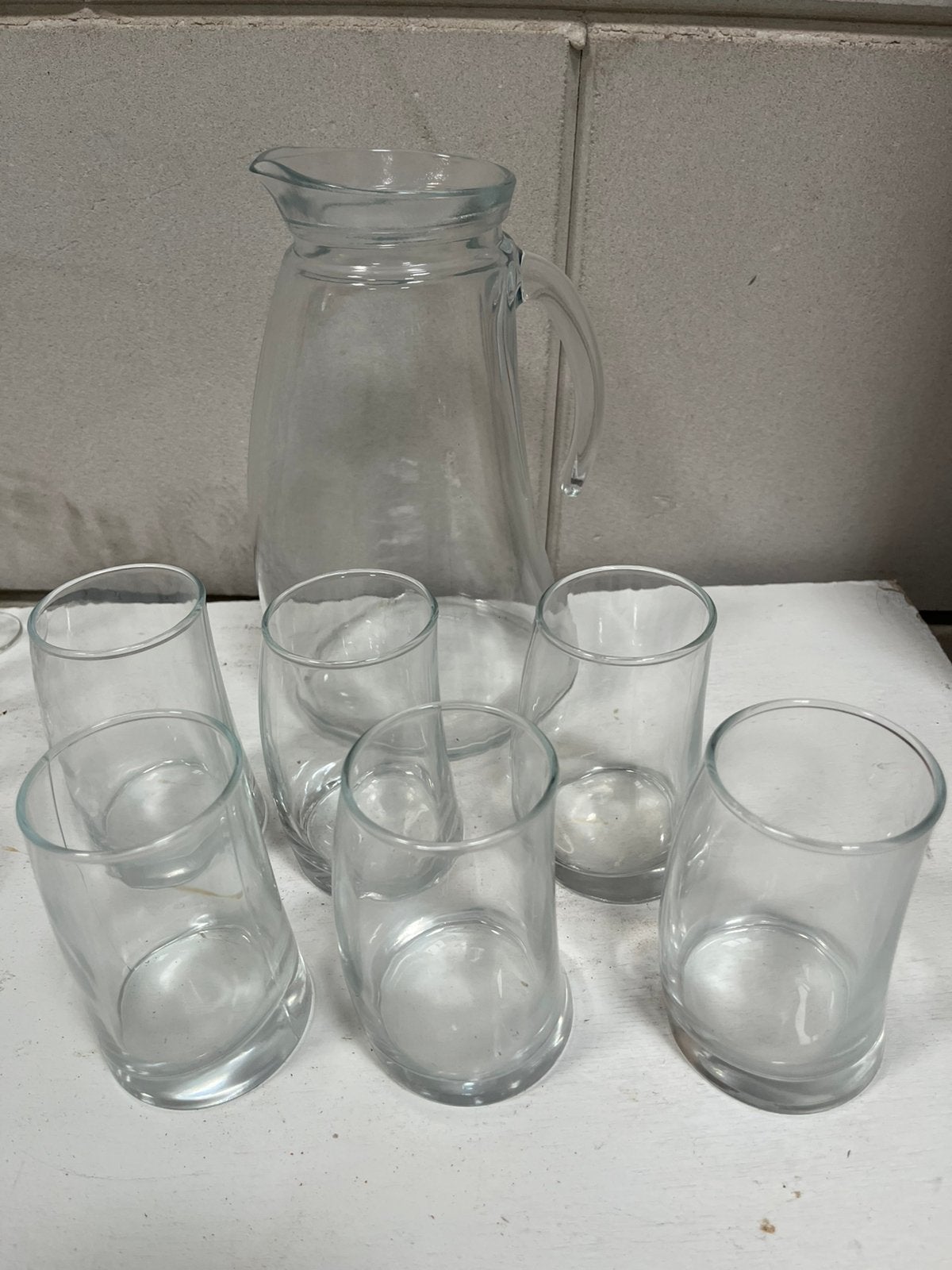 Waterkan met 6 glazen, Ophalen, Zo goed als nieuw, Overige typen