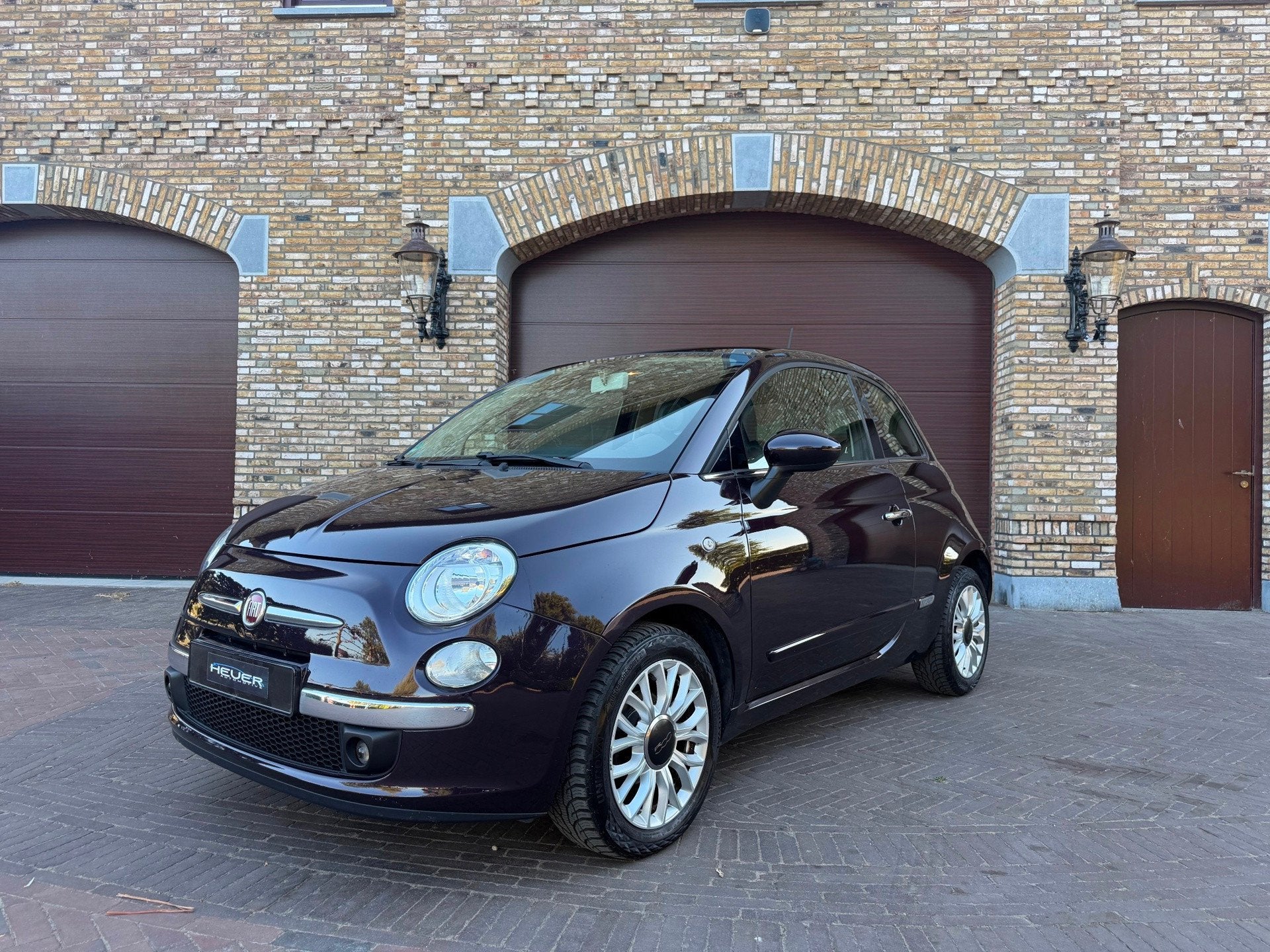 Fiat 500 1.2 Lounge Airco/Panoramadak/PDC/Elekt Ramen, Auto's, Voorwielaandrijving, Gebruikt, 840 kg, Leder en Stof