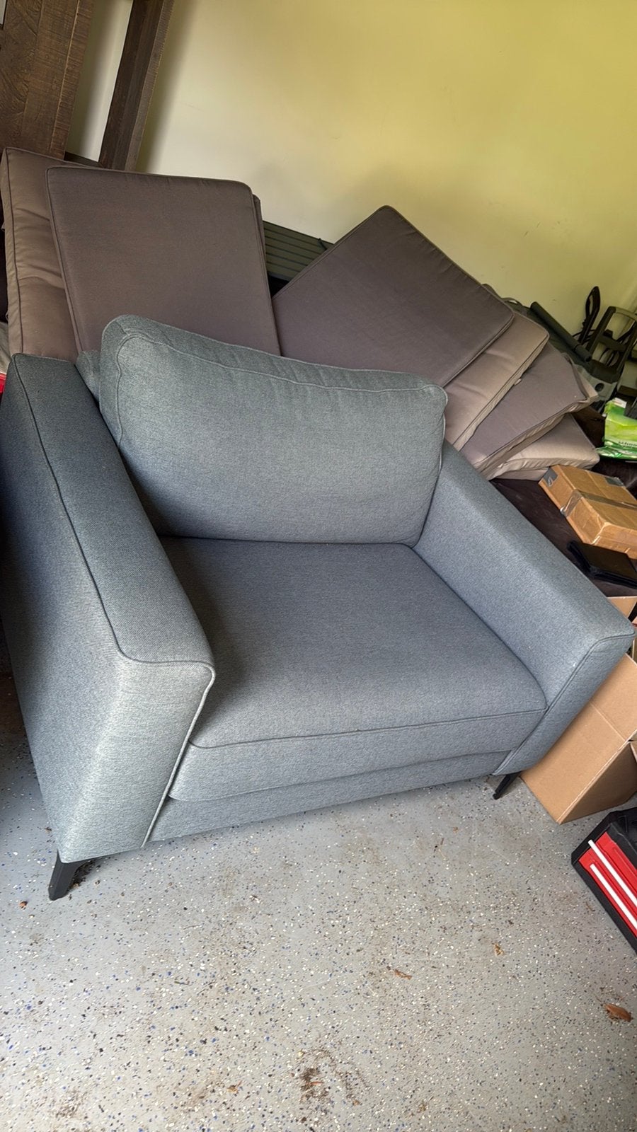 Nette loveseat, 1,5 zits, Ophalen, Zo goed als nieuw, 75 tot 100 cm