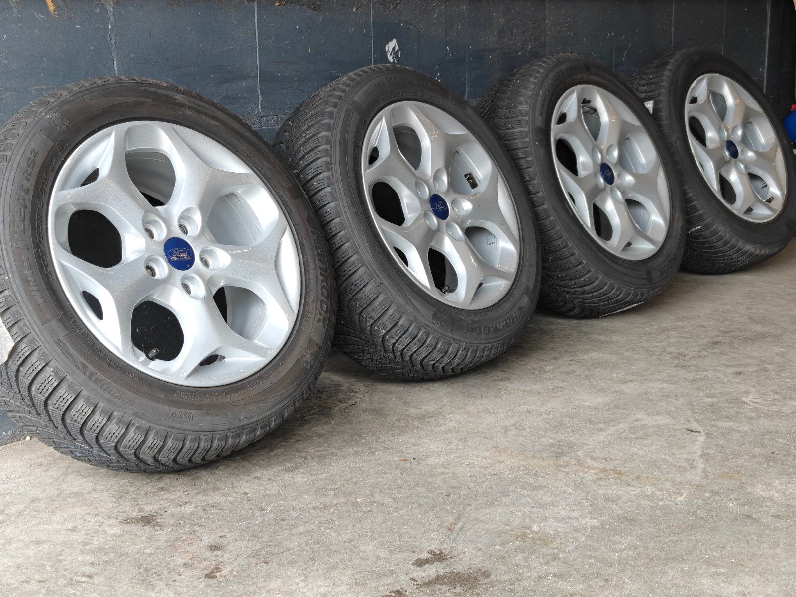 16" Originele Ford Focus Winterset Hankook, Gebruikt, Banden en Velgen, Onbekend, Onbekend