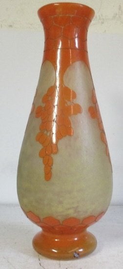 art deco cameo glas vaas Schneider Le verre francais 21, Ophalen of Verzenden