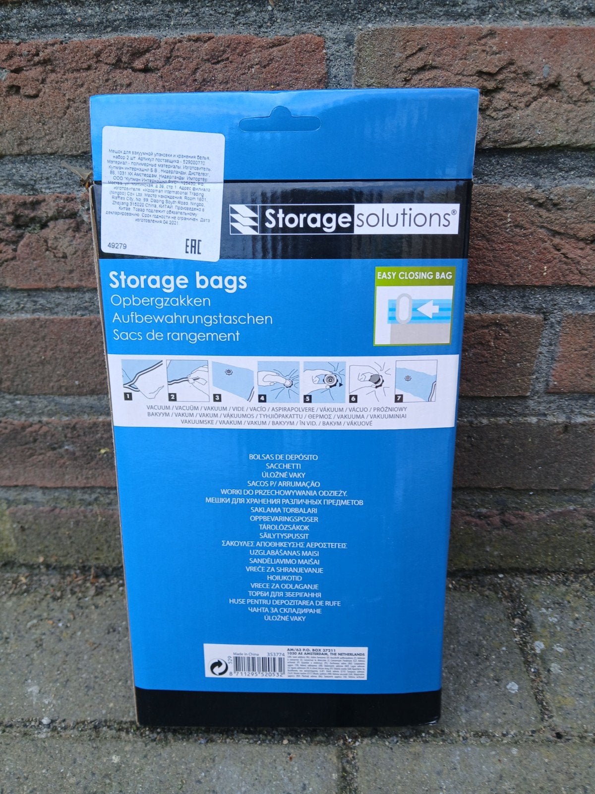 Storage Solutions Vacuüm Opbergzakken - 2 Stuks, Ophalen of Verzenden, Nieuw