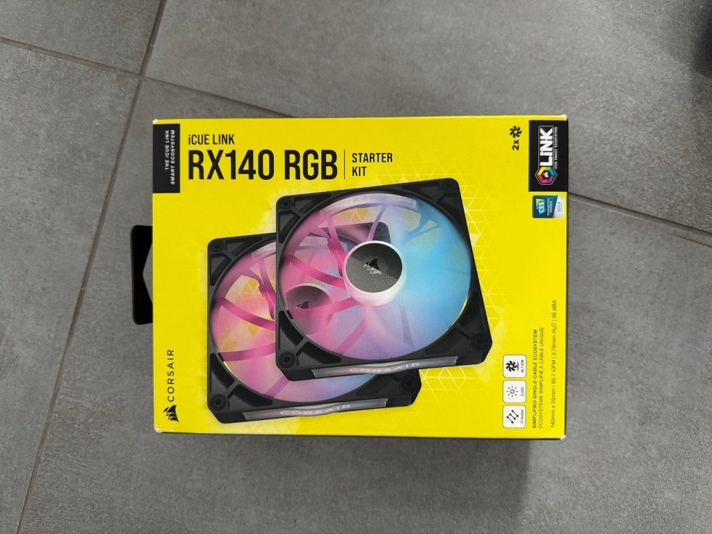 Corsair iCUE Link RX140 RGB Twin+Singel pack, Zwart,140mm, Computers en Software, Ophalen of Verzenden, Zo goed als nieuw, Luchtkoeling