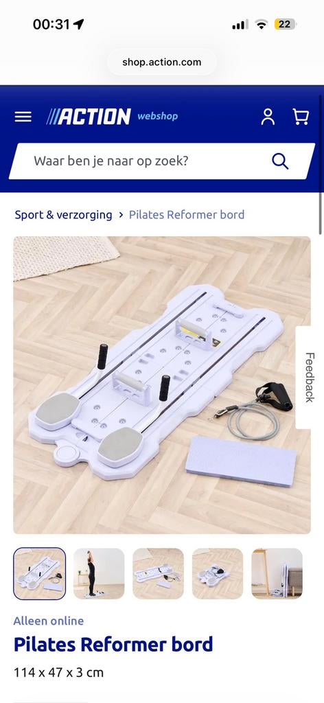 Home reformer pilates bord, Ophalen of Verzenden, Nieuw