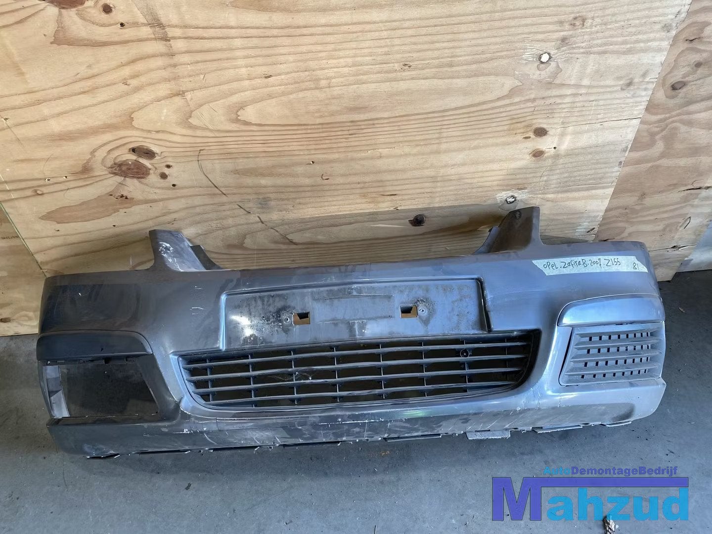 OPEL ZAFIRA B GRIJS Z155 Voorbumper 2005-2011, Gebruikt, Voor, Opel Automobile GmbH, Ophalen of Verzenden