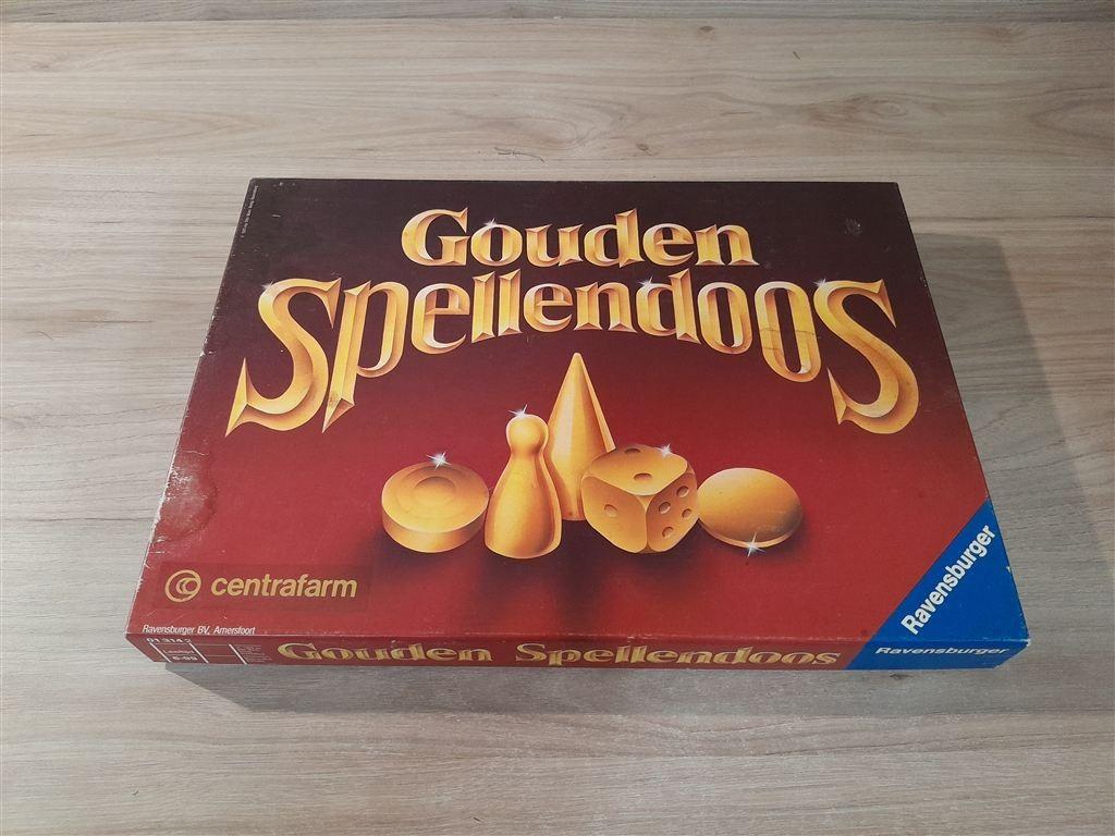 Gouden spellendoos - s5835, Verzenden, Zo goed als nieuw