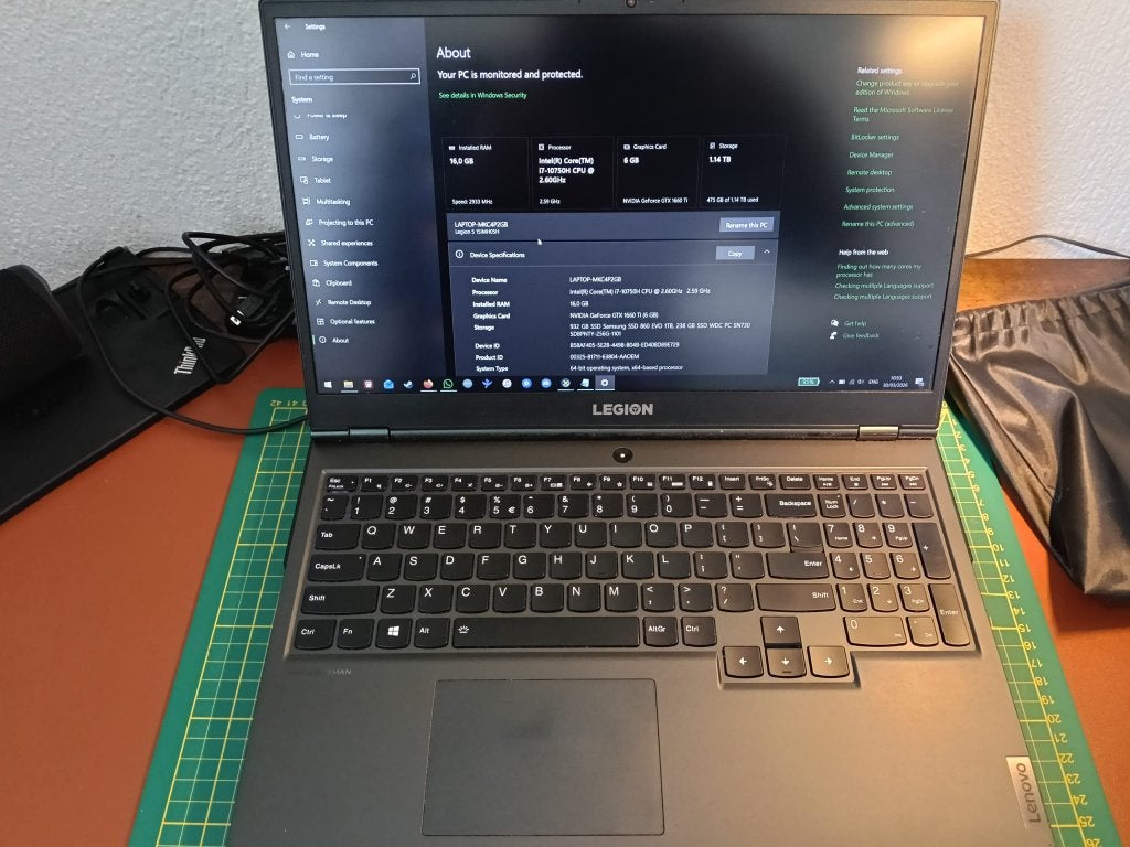 Laptop: Lenovo Legion 5 15lMH05H, Computers en Software, Ophalen, Gebruikt, Met videokaart, 2 tot 3 Ghz