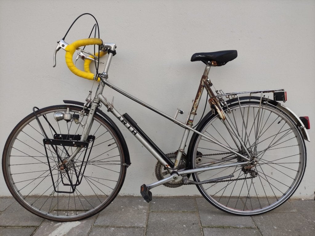 Vintage fiets, 28 inch, Gebruikt, Dames, 53 tot 57 cm