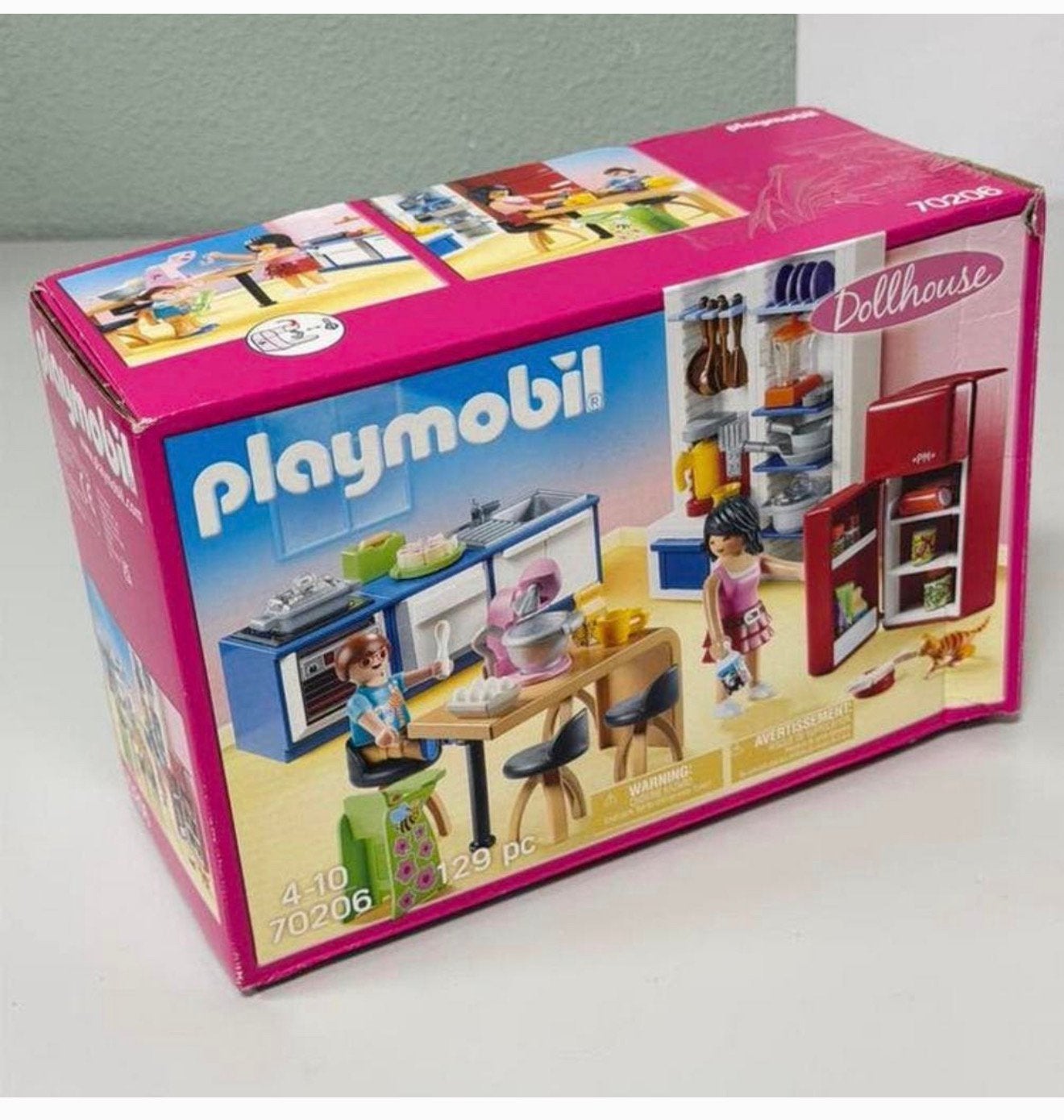 PLAYMOBIL Dollhouse Leefkeuken poppen keuken - 70206 - NIEUW, Complete set, Nieuw, Ophalen of Verzenden, H