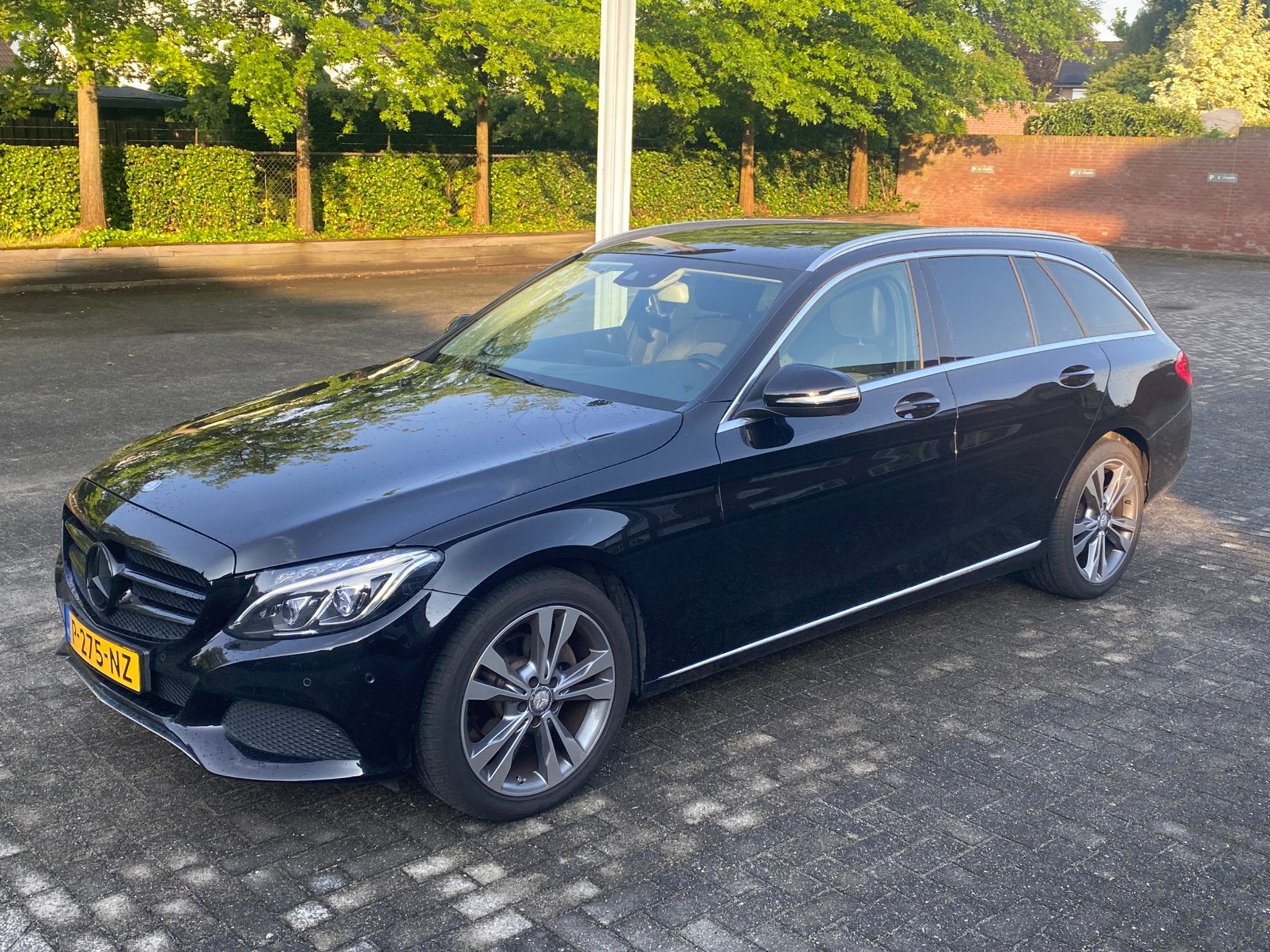 Mercedes-Benz C-Klasse C180 1.6 115KW Aut7 Estate 2014 Zwart, Auto's, Automaat, 745 kg, Achterwielaandrijving, 1800 kg