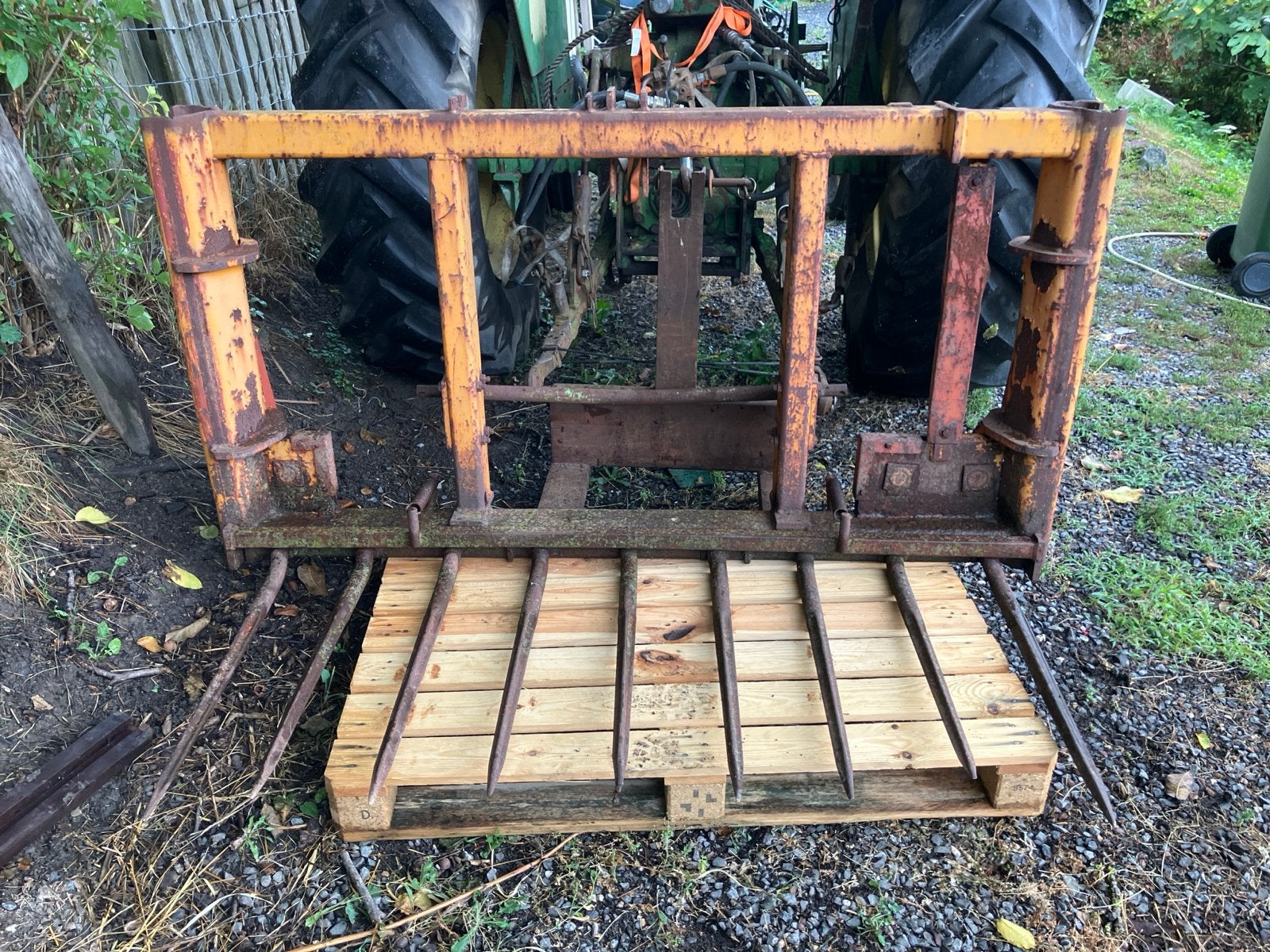 Gebruikte riek / schuif voor tractor, Ophalen, Gebruikt