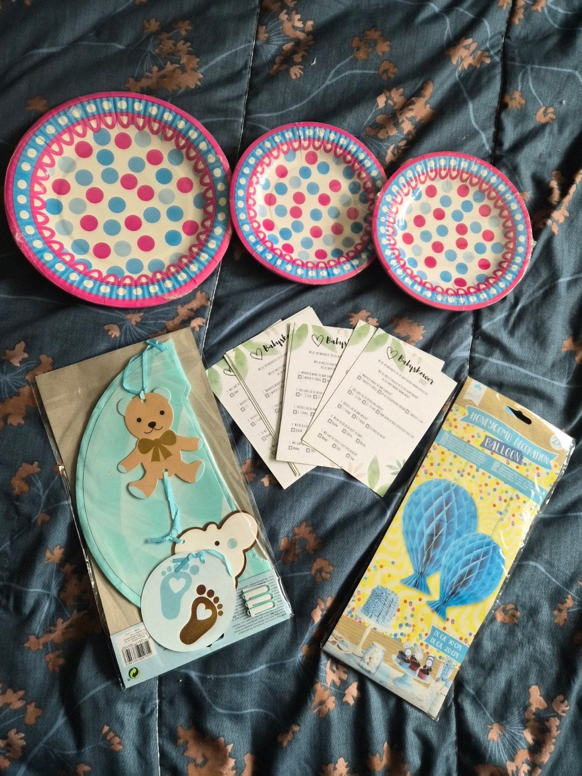 pakket babyshower, Ophalen