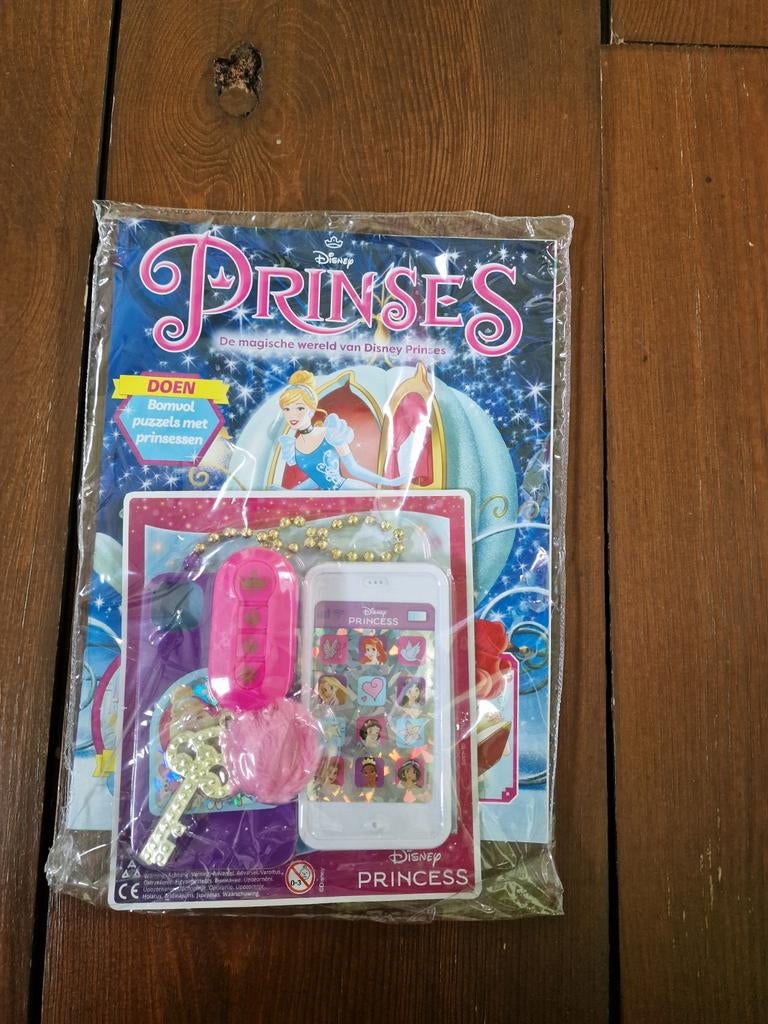 Disney Prinses Tijdschrift met Speelgoed Telefoon en Sleutel, Ophalen of Verzenden, Nieuw, Meisje