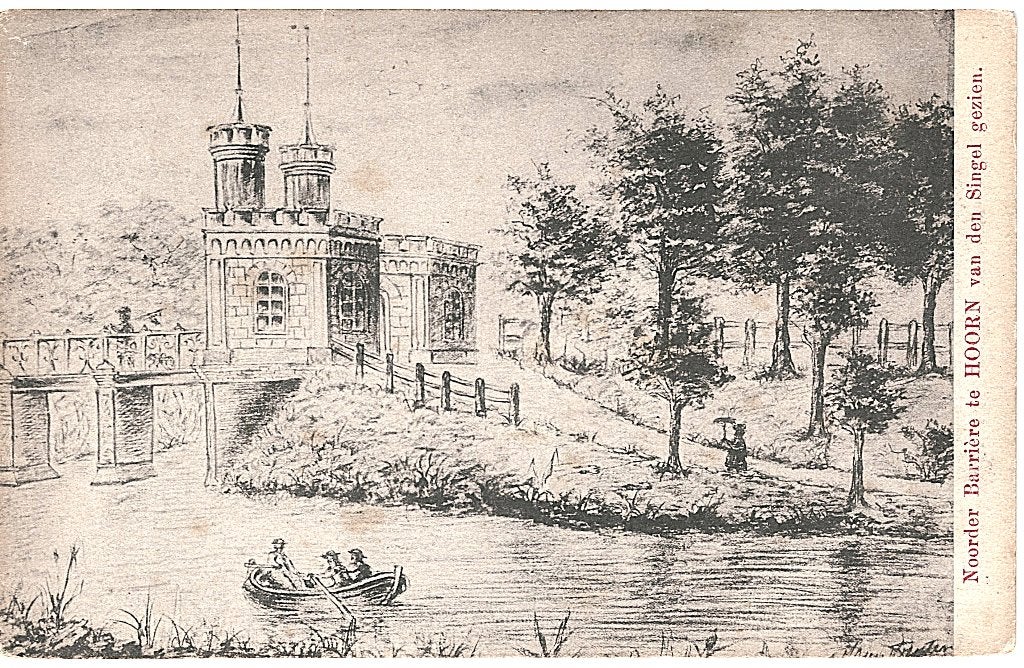 700197 Hoorn voor 20 NH Noorder Barrière Niet Gelopen, Ophalen of Verzenden, Voor 1920, Ongelopen, Noord-Holland