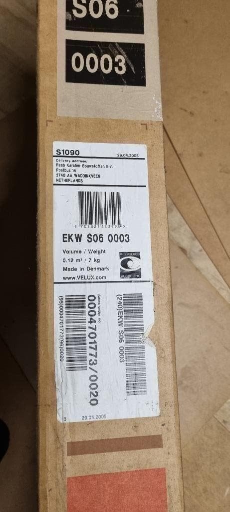 VELUX KOPPELSTUK NIEUW IN DOOS VOOR DAKRAAM, Ophalen, Minder dan 80 cm, Nieuw, 160 cm of meer