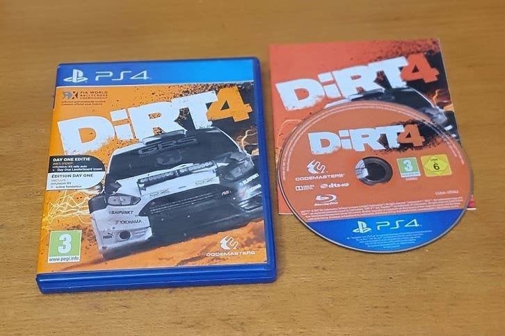 PS4 | DIRT 4, Spelcomputers en Games, Gebruikt, 1 speler, Racen en Vliegen, Ophalen of Verzenden