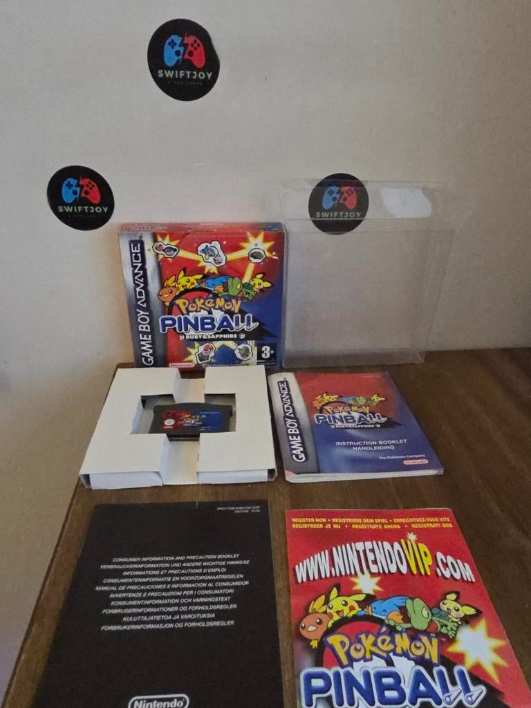 Pokemon Pinball Ruby & Sapphire (Compleet) GBA, Spelcomputers en Games, Games | Nintendo Game Boy, Zo goed als nieuw, Puzzel en Educatief