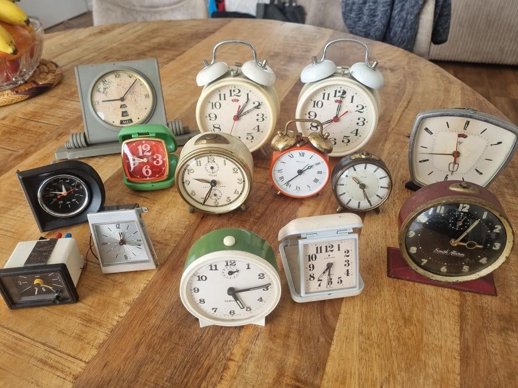 Collectie Vintage Wekkers - Diverse Modellen, Ophalen