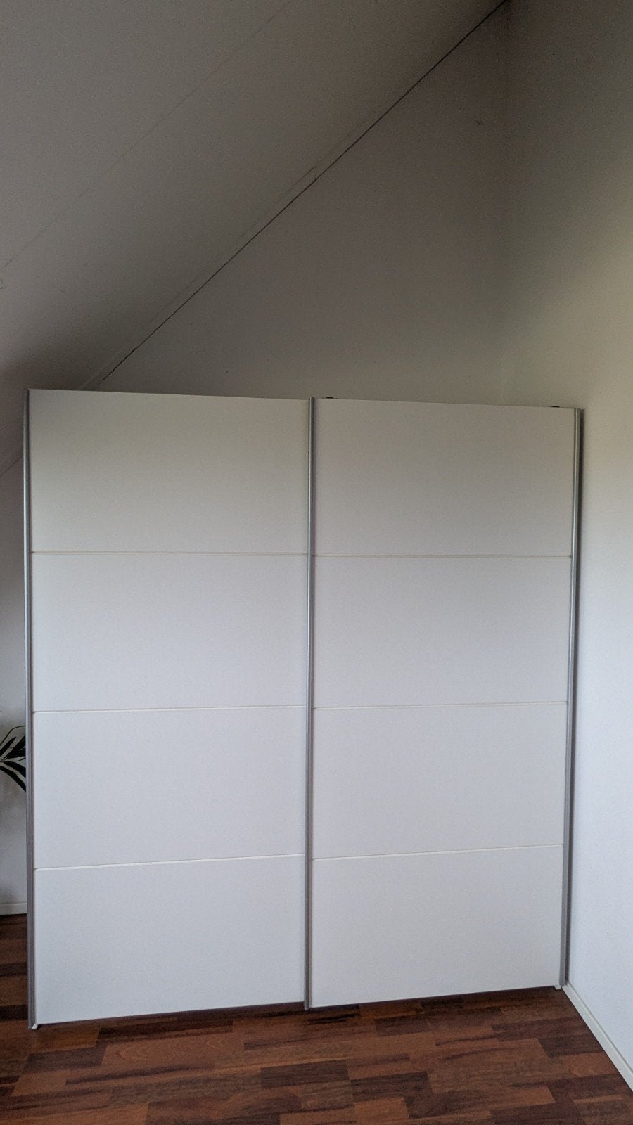 Witte kledingkast met schuifdeuren (180x202x60 cm), Ophalen, 200 cm of meer, 50 tot 75 cm, Gebruikt