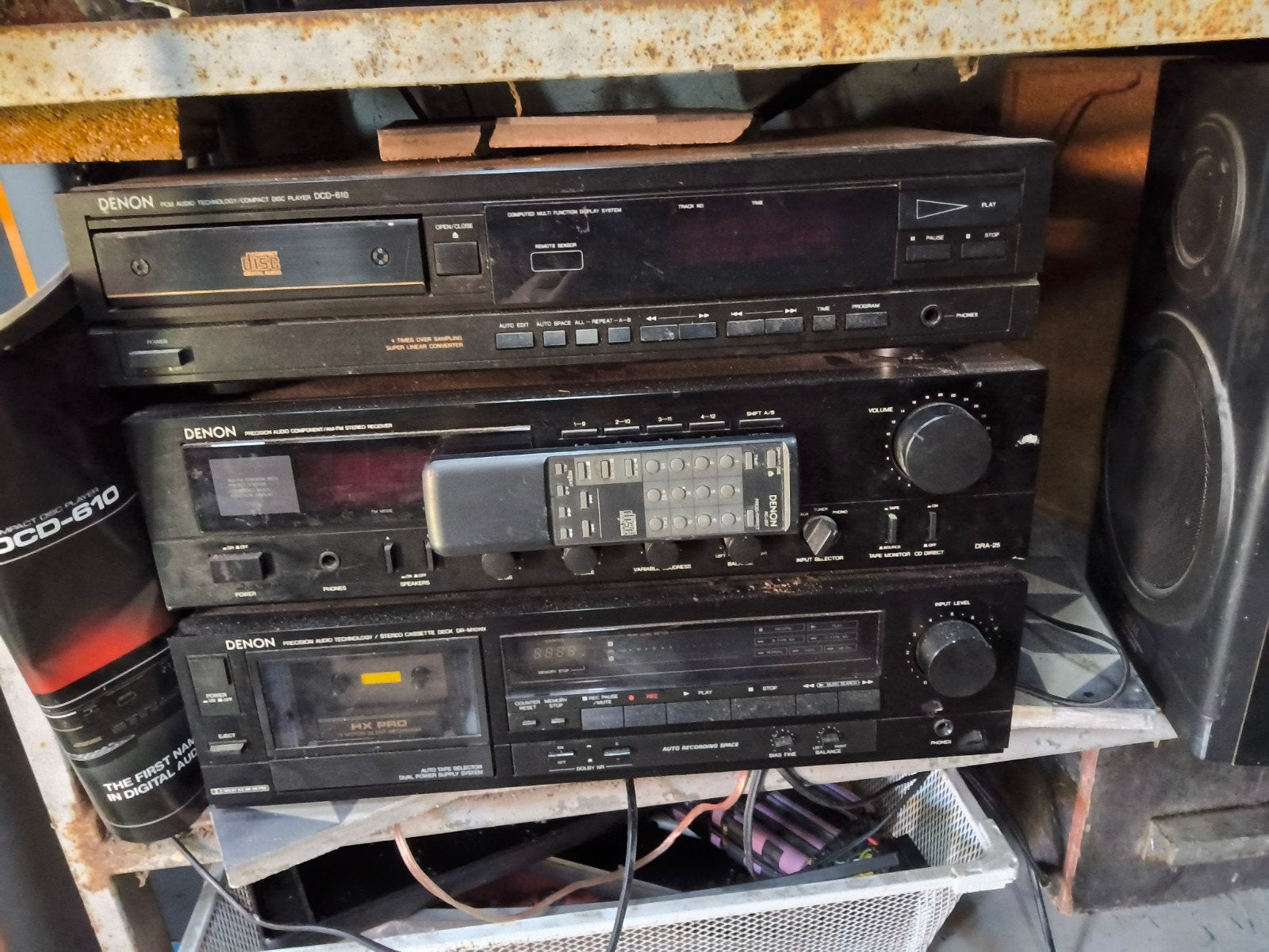 denon cd speler dcd 610 en cassette DR MX, Ophalen of Verzenden, Audio