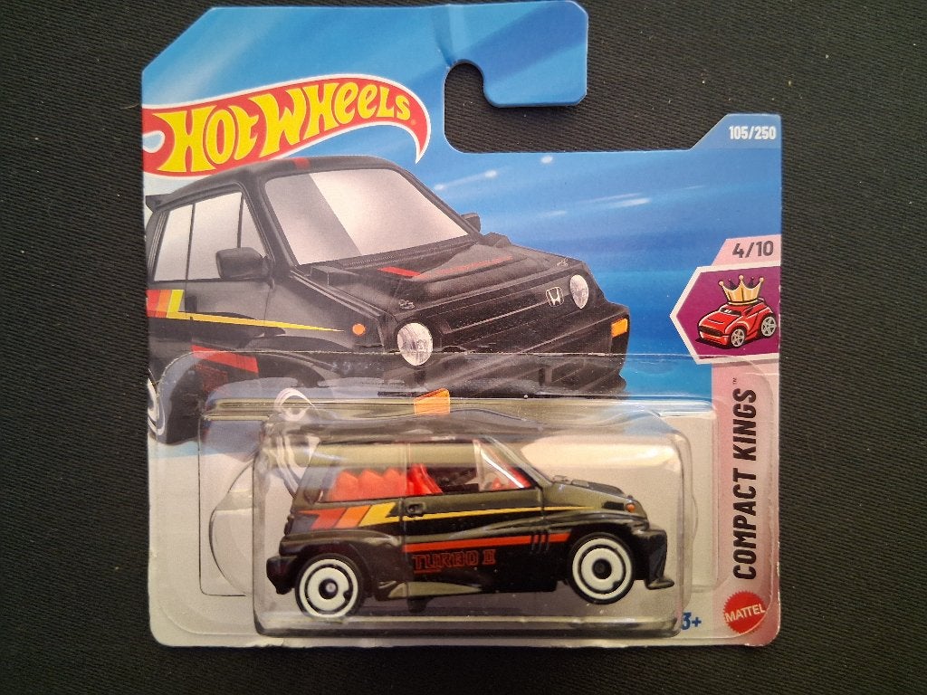 Hotwheels Honda City Turbo II zwart -, Ophalen of Verzenden, Nieuw, Auto