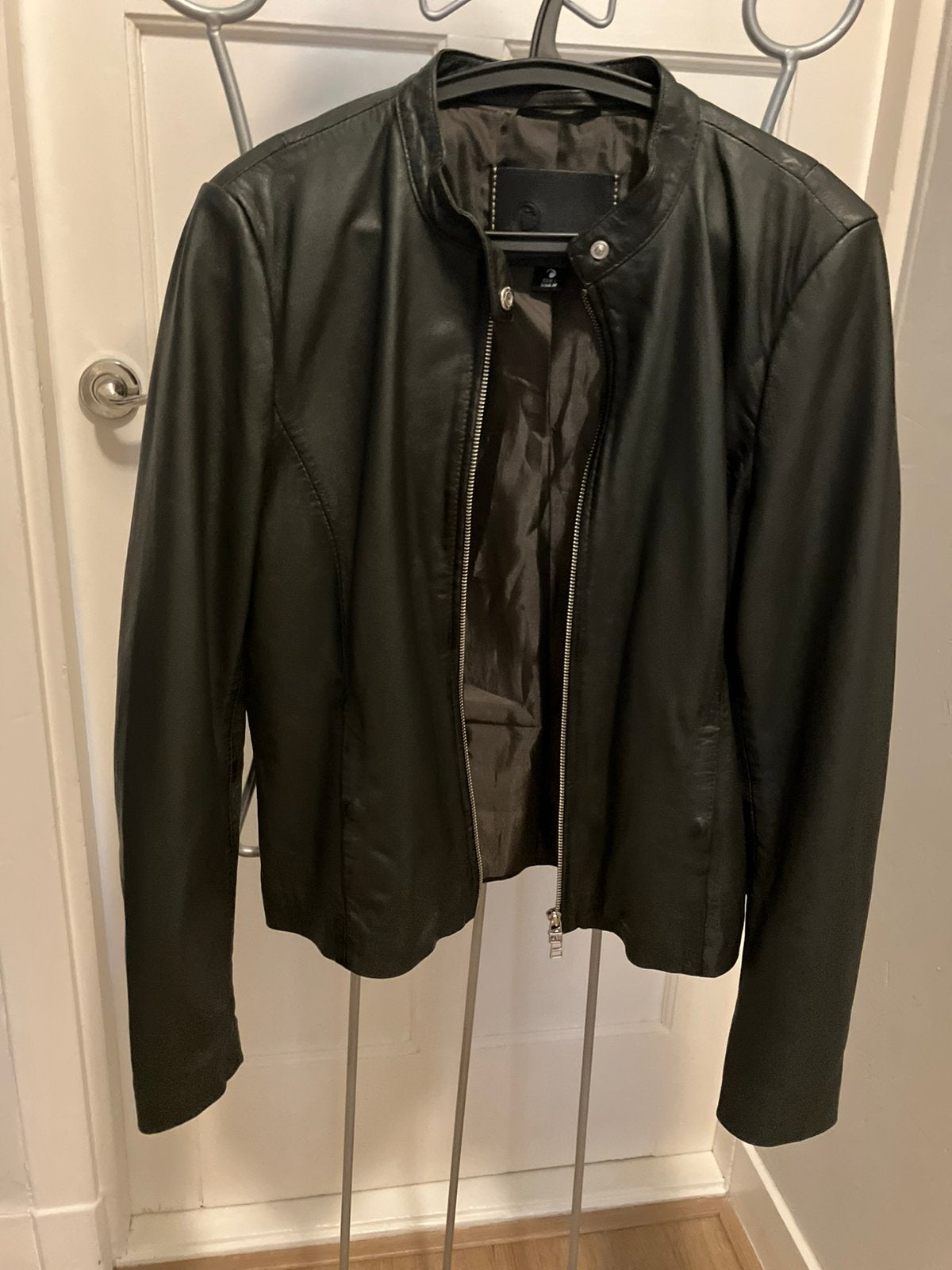 Goosecraft leren dames jack, jasje, jacket, Ophalen of Verzenden, Zo goed als nieuw, Maat 38/40 (M), Grijs