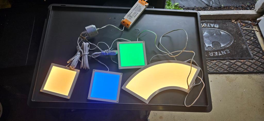 LED Lichtpanelen Set - RGB en Warm Wit, Ophalen of Verzenden, Gebruikt
