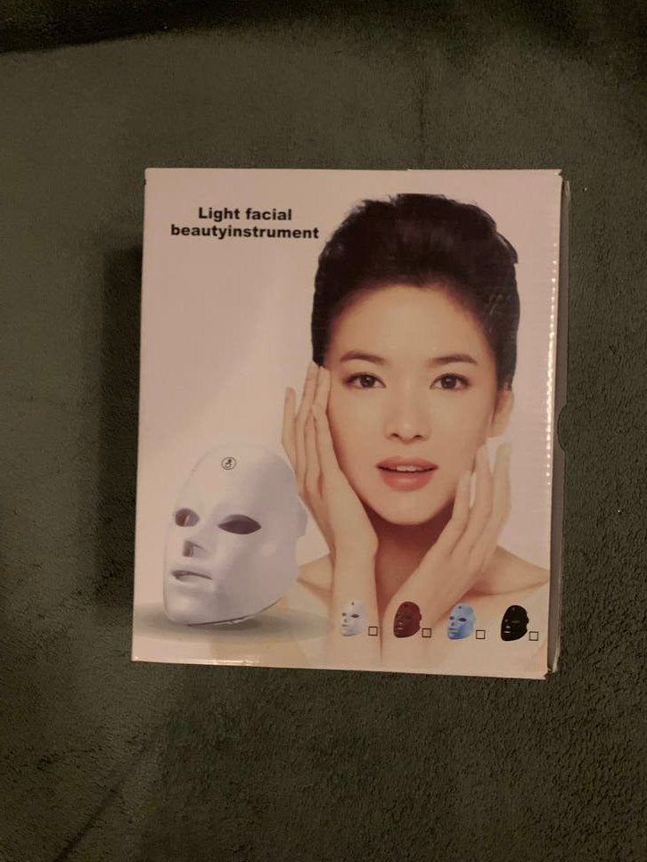 Gloednieuw LED Gezichtsmasker - Lichttherapie voor Huidverzo, Ophalen of Verzenden, Nieuw, Gehele gezicht, Verzorging