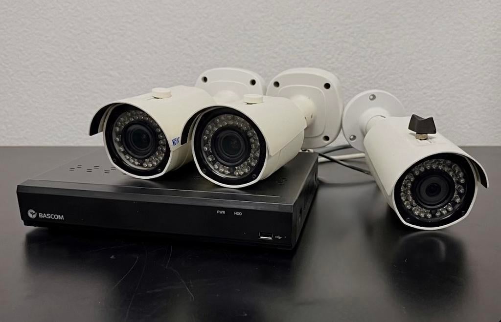 Bascom Video recorder met drie camera’s, Audio, Tv en Foto, Videobewaking, Gebruikt, Ophalen of Verzenden