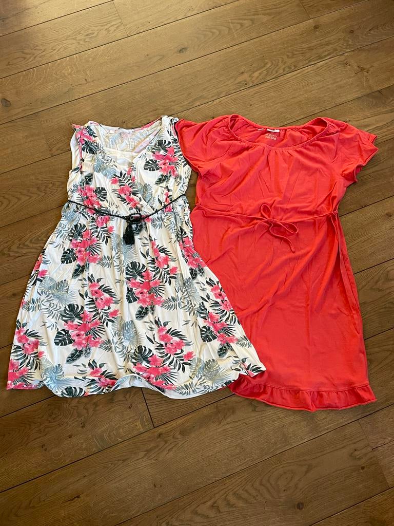 2x Zwangerschapsjurk Zomer Maat M voor €10, Ophalen of Verzenden, Gedragen, Maat 38/40 (M), Overige kleuren