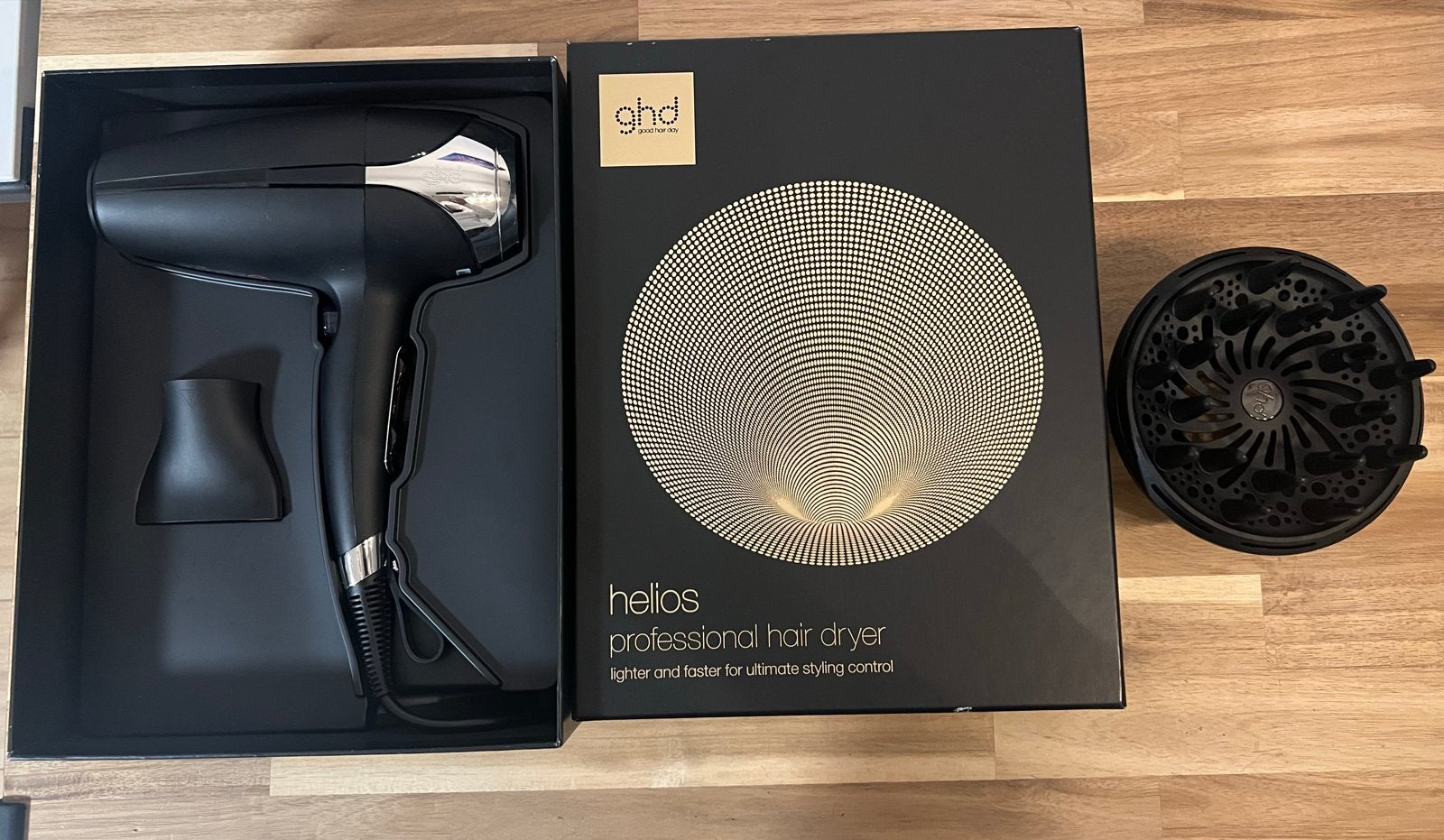 GHD Helios Föhn / hairdryer met diffuser, Ophalen, Zo goed als nieuw, Haarverzorging